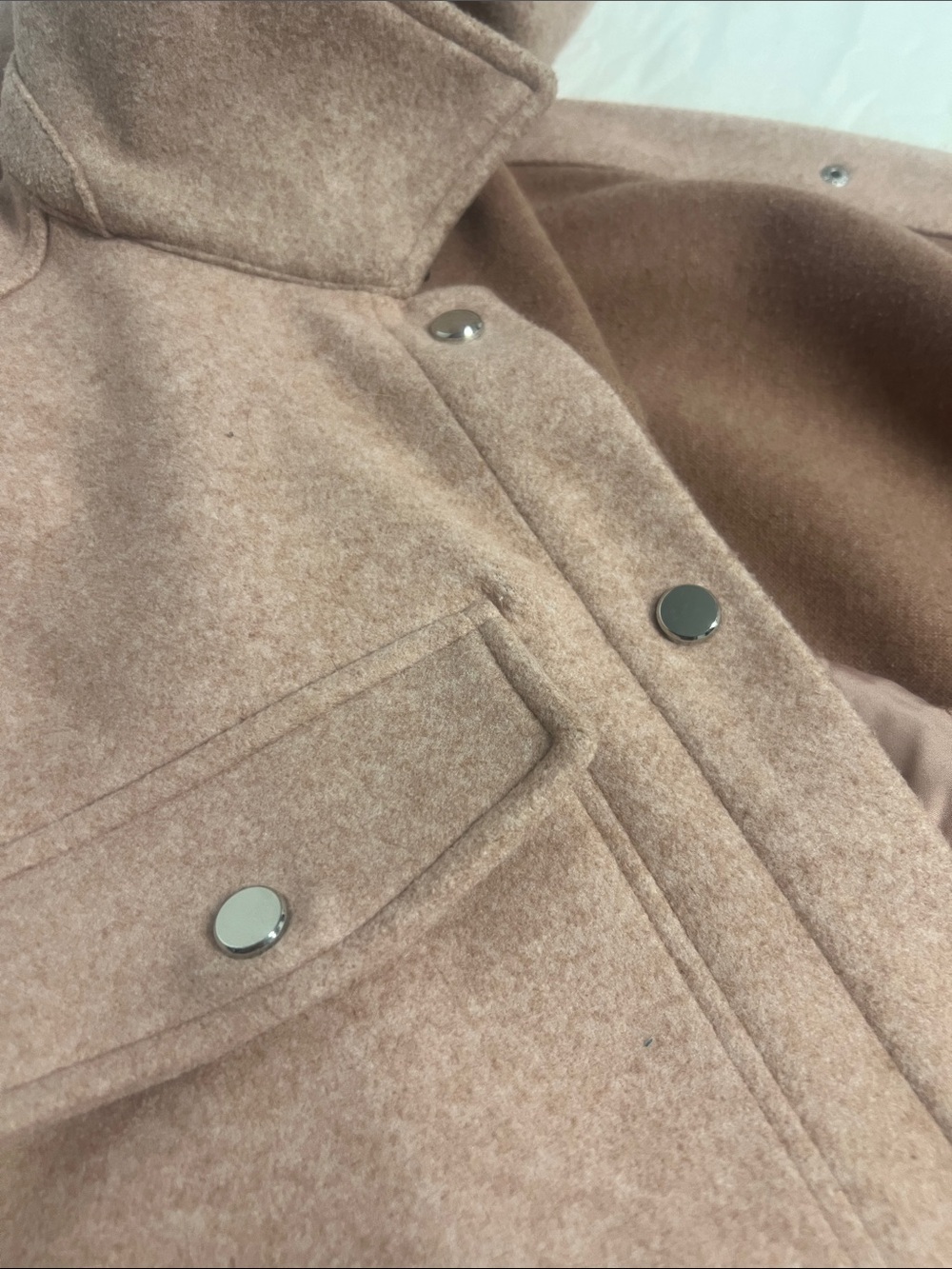 Zara veste-surchemise douillette d’automne blush XS - Picture 5 of 5